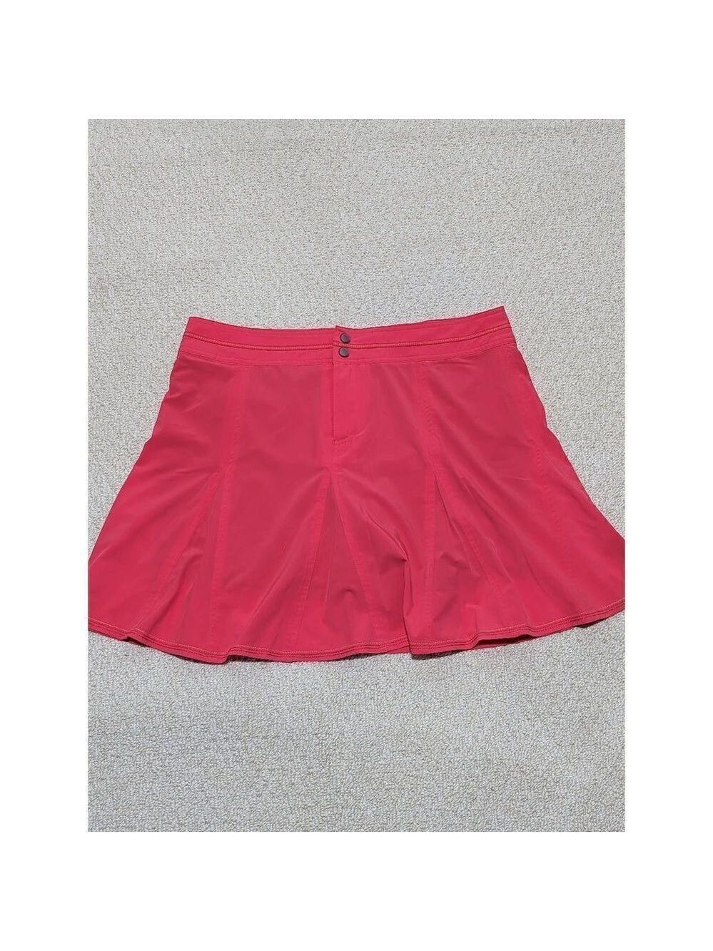 Title Nine Women's Pink A-Line Pleated Mini Gold Skirt with Short Size 14